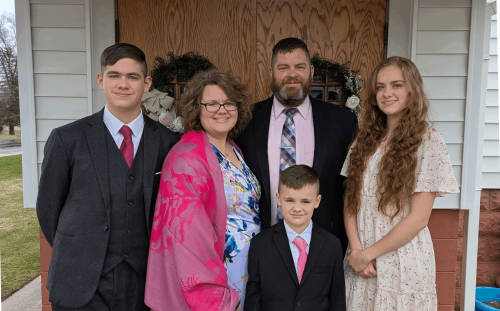 Pastor Denny Kenepp and his family.